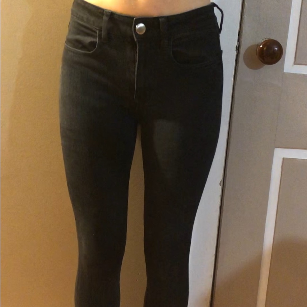 American Eagle Black High Waisted Jeans